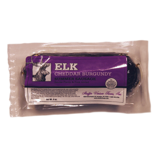 Elk Cheddar Burgundy Sausage - NoCo Gift Co